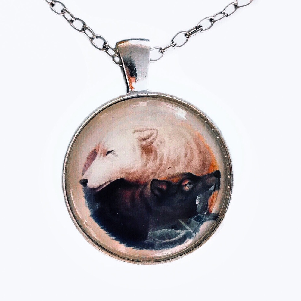 YIN YANG WOLVES NECKLACE